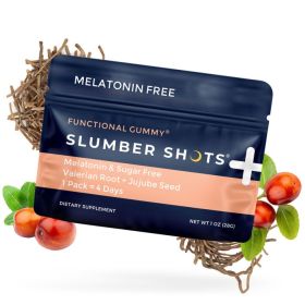 Slumber Shots Melatonin Free Sugar Free Sleep Gummies 12 Pack