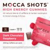 Mocca Shots Energy Gummies Dark Chocolate Raspberry 12 Pack