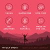Mocca Shots Energy Gummies Dark Chocolate Raspberry 12 Pack