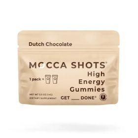 Mocca Shots Energy Gummies Dutch Chocolate 12 Pack