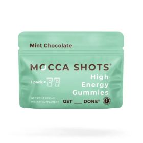 Mocca Shots Energy Gummies Mint Chocolate 12 Pack