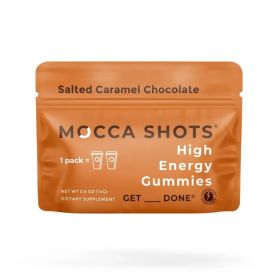 Mocca Shots Energy Gummies Salted Caramel Chocolate 12 pack