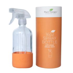 Plant Therapy Glass Spray Bottle with Orange Sleeve