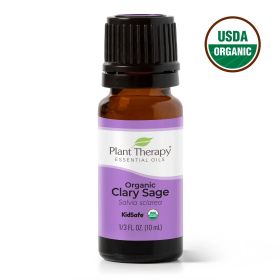 Plant Therapy Organic Clary Sage Essential Oil 10ml