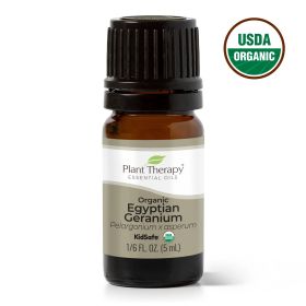 Plant Therapy Organic Geranium Egyptian Essential Oil 5ml
