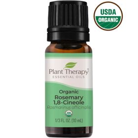 Plant Therapy Organic Rosemary 1,8-Cineole Essential Oil 10ml